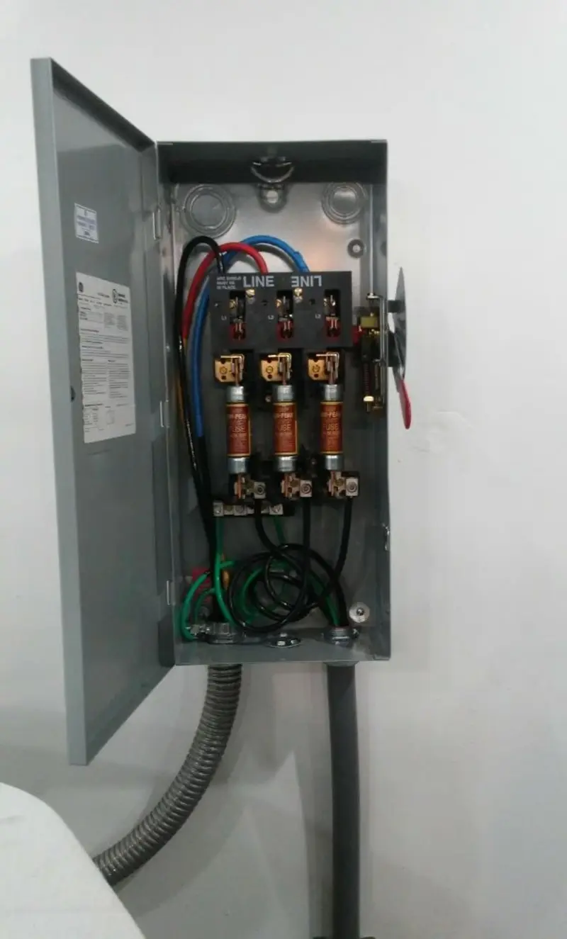 Three-phase disconnect switch installed for Electrical Wiring & Rewiring in Mahwah