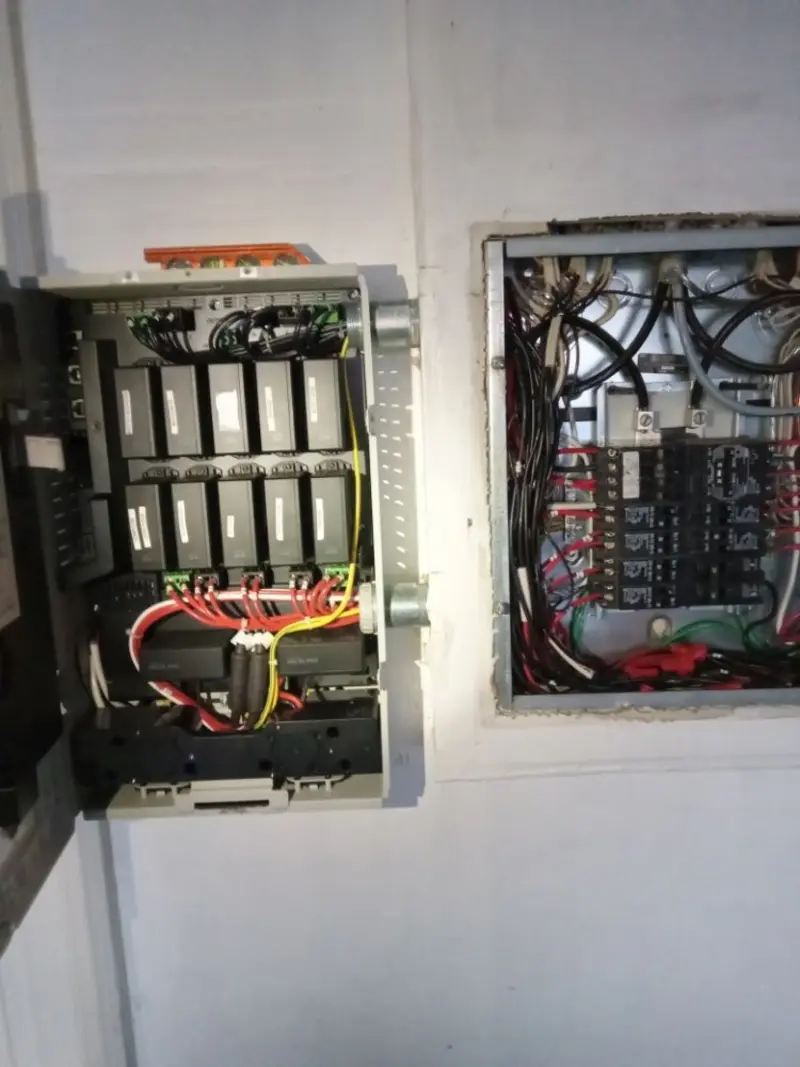 Electrical panel upgrade completed for Security Camera Wiring in Mahwah